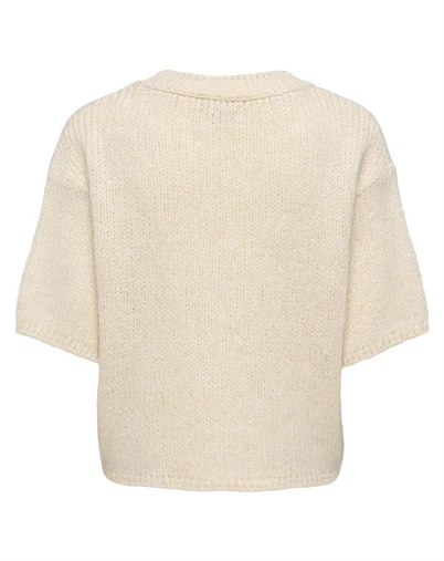 JDY - JDYDicte Pull O-Neck Strik - Birch 